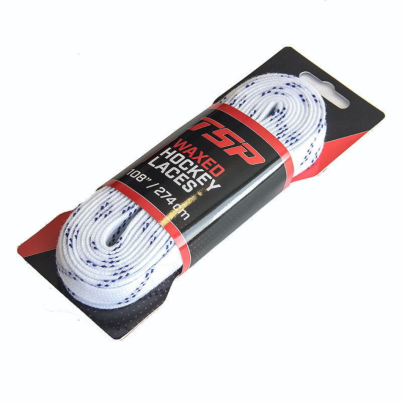 TSP Шнурки хоккейные с пропиткой белые